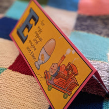Load image into Gallery viewer, Personalised Vintage Alphabet birthday cards