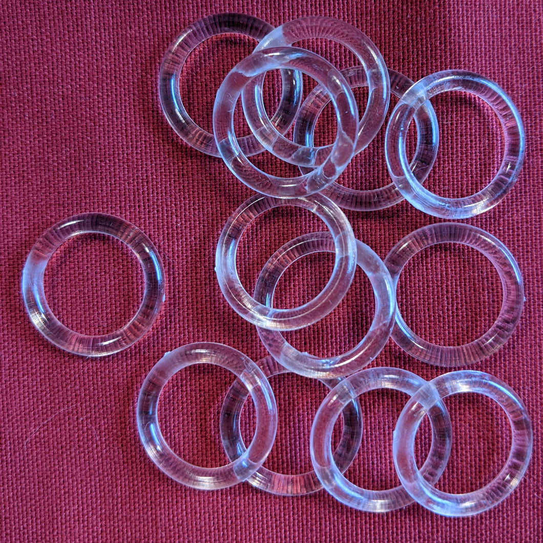 W/R Clear Plastic Roman Blind Ring